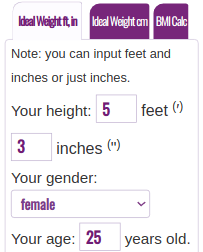 5 feet 6 inches in cm ideal weight male